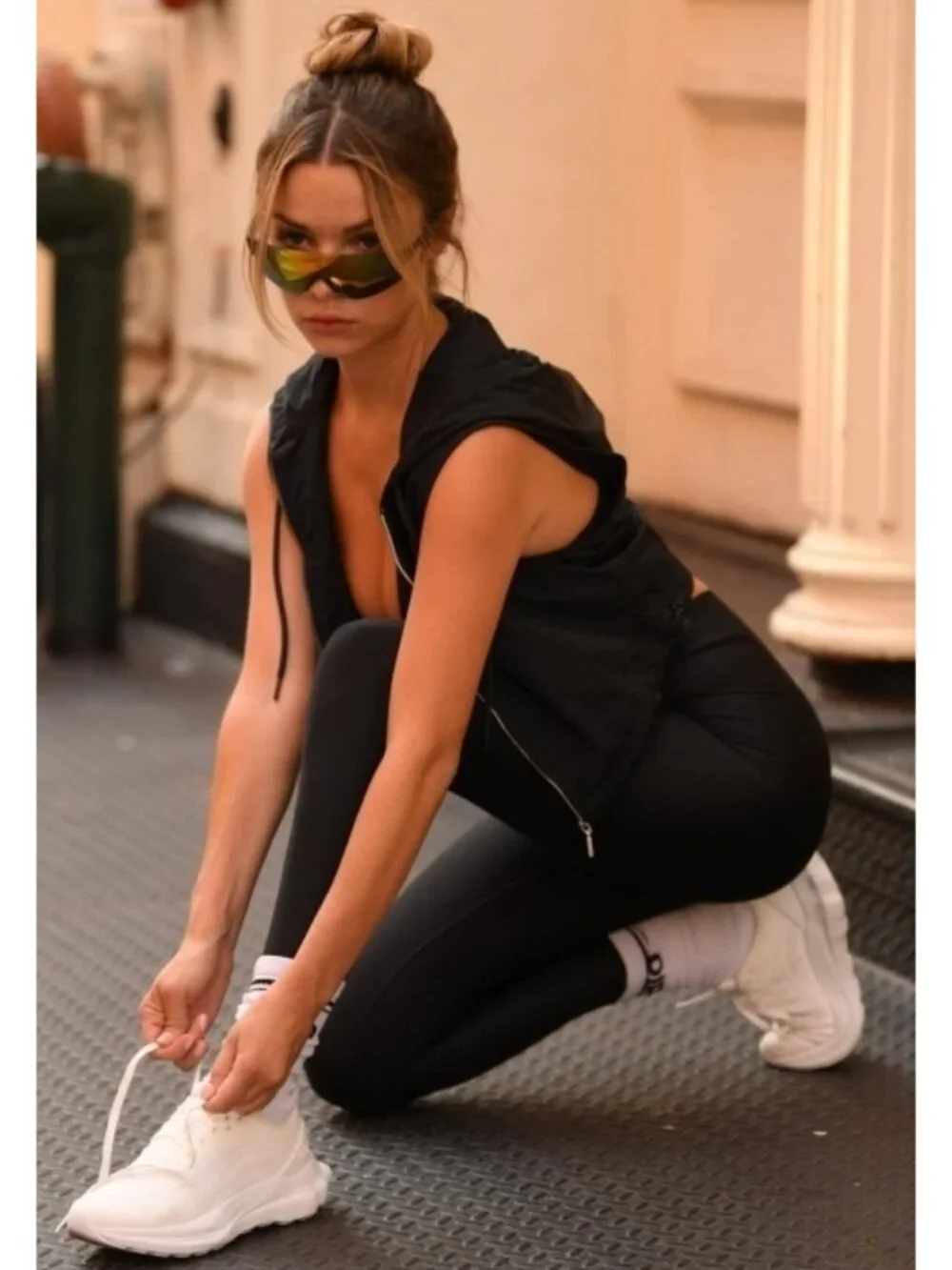 Alo 7/8 High-Waist Airlift Leggings Black Hi-Rise Waisted Skinny Tights Pants